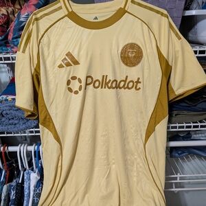 Adidas Beige and Brown Soccer Jersey